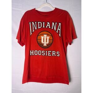 Screen Stars Indiana Hoosiers Graphic Print Red T-shirt Women's Size XL